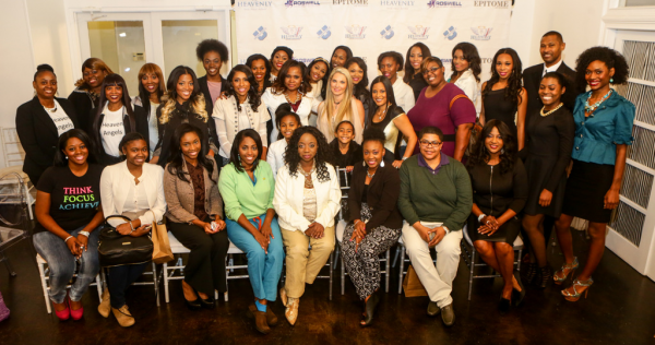 Heavenly's Angels mentoring attendees and speakers. 