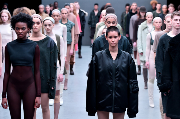 Models walk the runway at the adidas Originals x Kanye West YEEZY SEASON 1 fashion show during New York Fashion Week Fall 2015 at Skylight Clarkson Sq. [Photo: Theo Wargo/Getty Images for adidas]